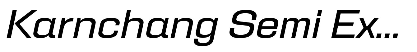 Karnchang Semi Expanded Italic